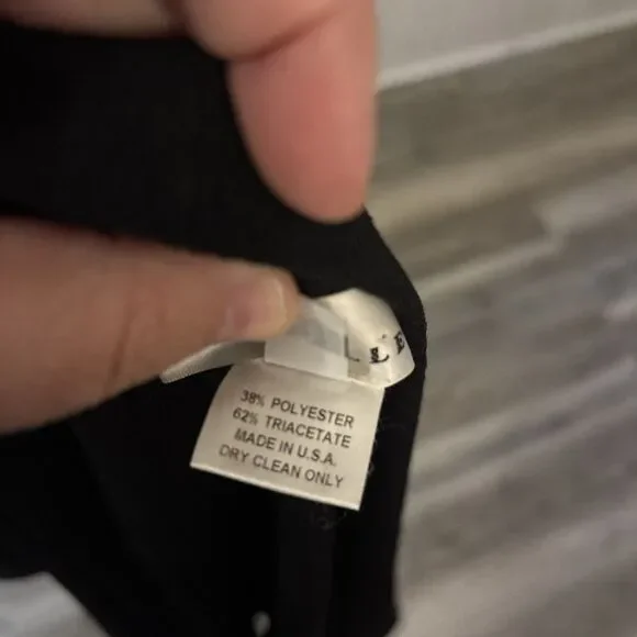 Vintage EMMELLE Black Sleeveless Open Blazer Size Small - Made In The USA - Picture 3 of 9